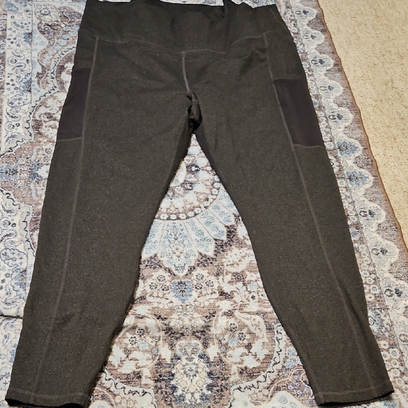 Fabletics Pants - Fabletics Dark Gray High-Rise Leggings with Side Pockets
